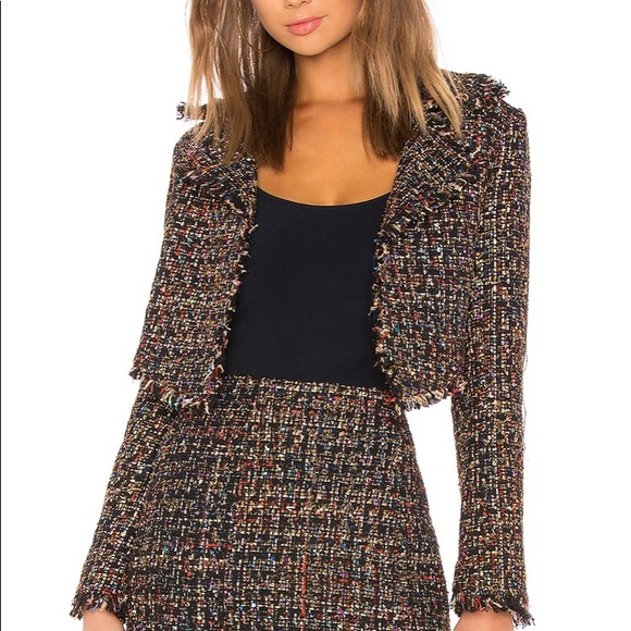 Lovers + Friends Jackets & Blazers - Lovers + Friends Paola Cropped Jacket, Size Large